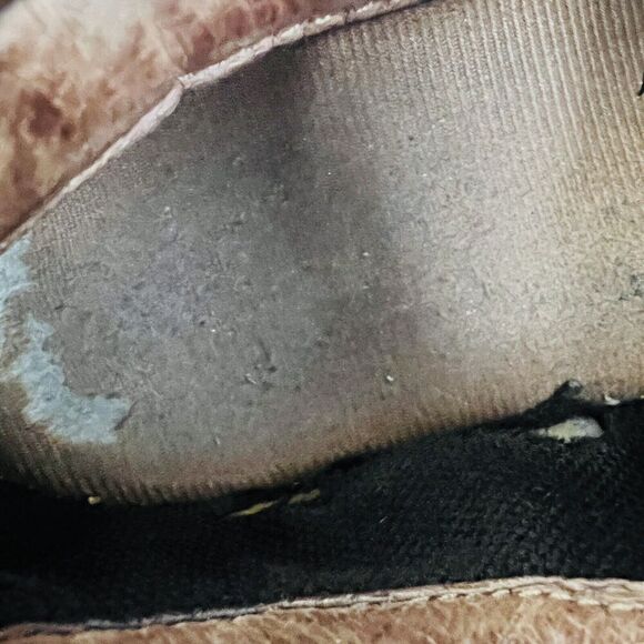 🎉Clearance🎉Bass Spruce Brown Leather Chunky Lug Worn Distressed Boots ~ 8.5MW - Picture 7 of 8